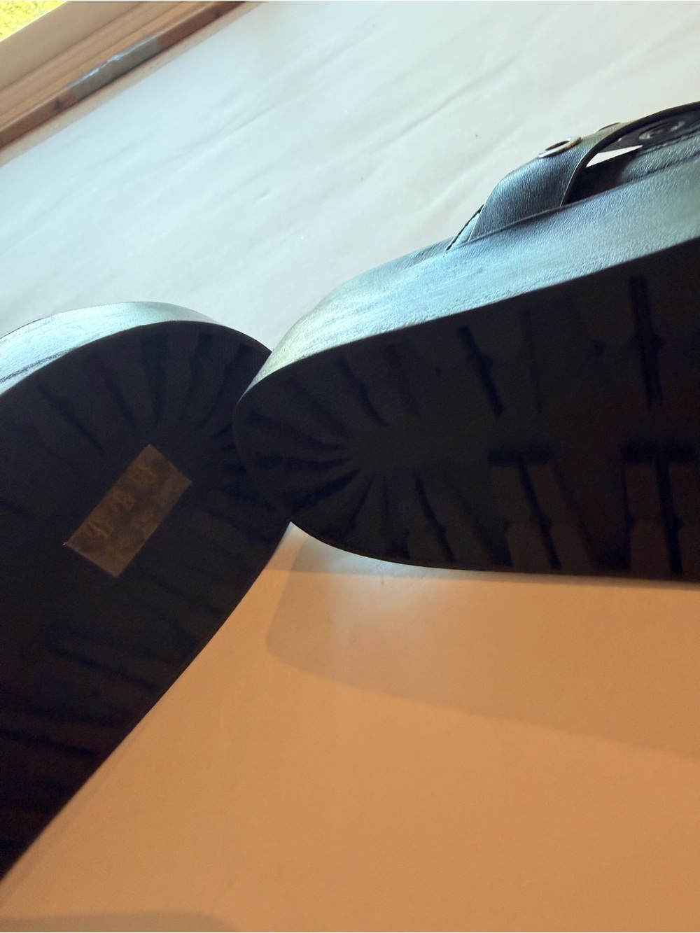 Rag & Bone Black Leather Buckle Grommet Clogs Mules Size 39 NWOT - Picture 8 of 12